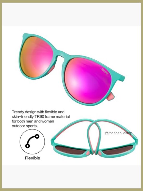 Classic Polarized Sunglasses with TR90 Frame for Petite Faces main image 5